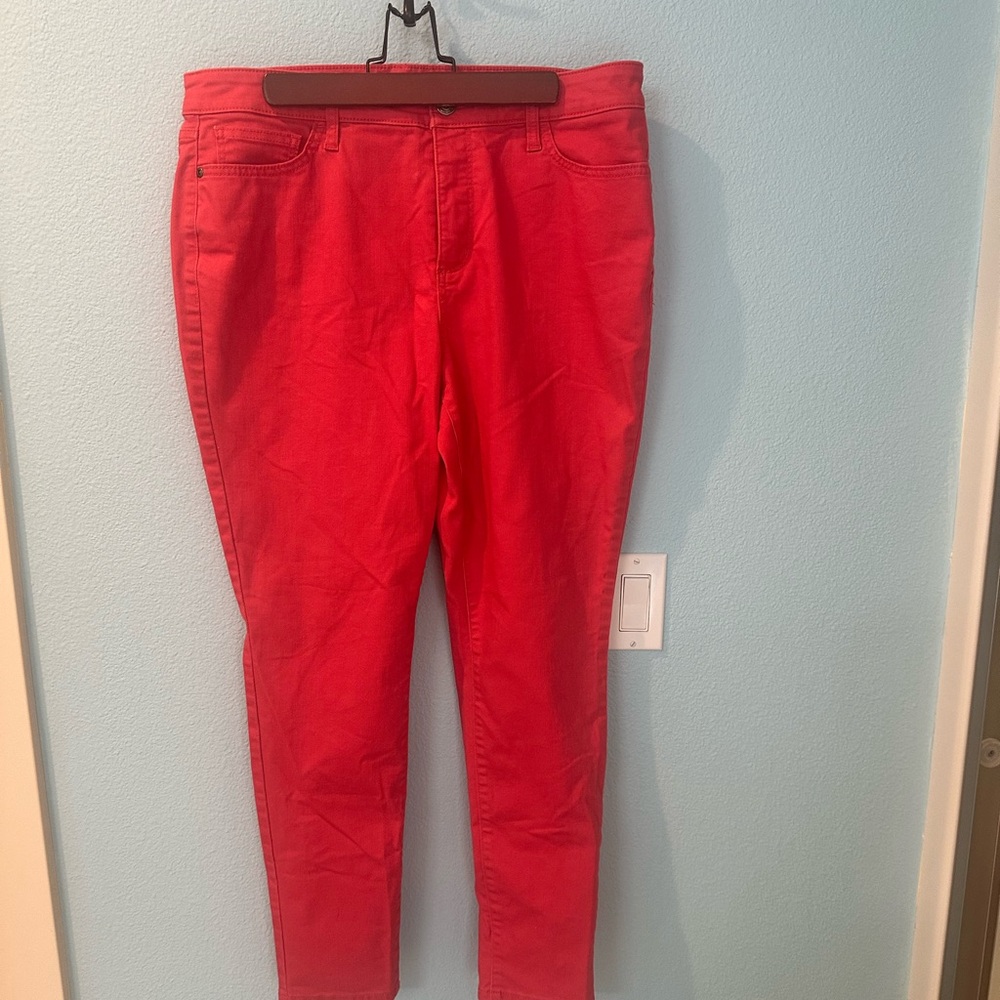 St. John's Bay Women’s Skinny Jeans in Bright Red